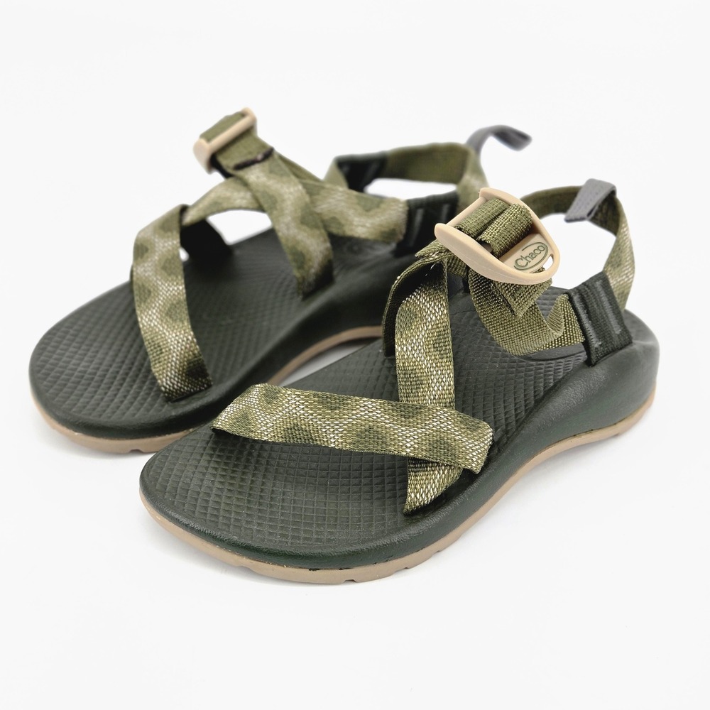 Chaco Z/1 Ecotread Avocado Green Athletic Hiking Strappy Sandals Kids Youth Sz 1